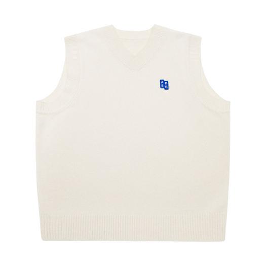 아더에러 시그니피컨트 TRS 태그 니트 베스트 01 느와르 | Ader