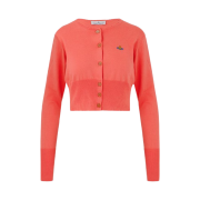 (W) Vivienne Westwood Bea Cropped Cardi Coral