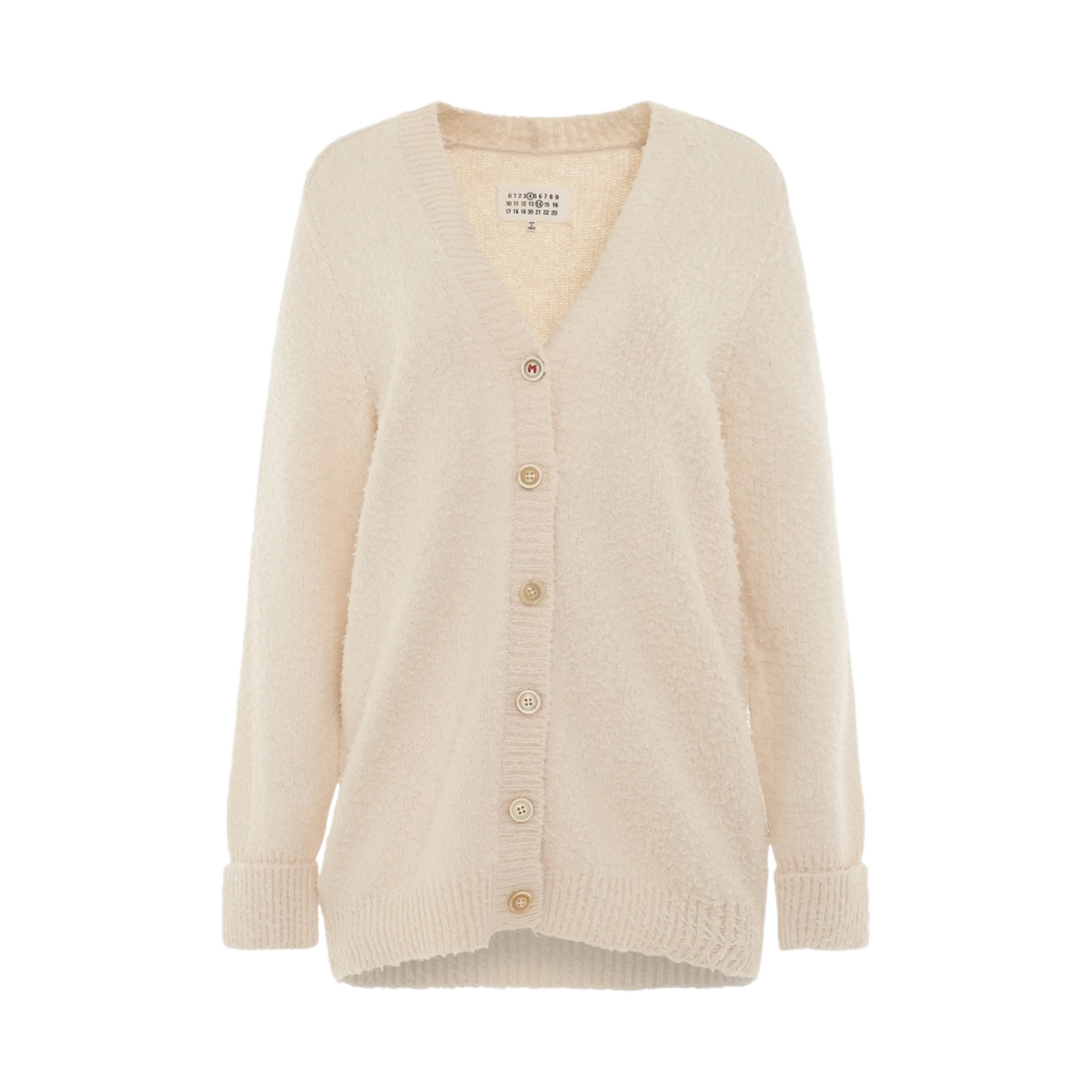 (W) 메종 마르지엘라 오버사이즈 파일 가디건 더티 워시((W) Maison Margiela Oversized Piled Cardigan Dirty Wash) - 1