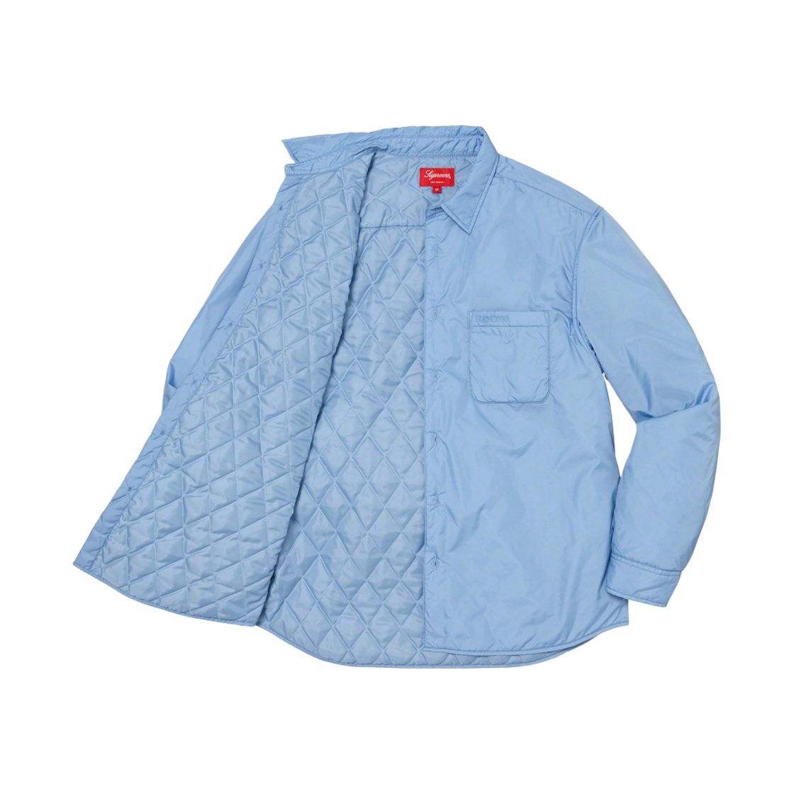 슈프림 나일론 필드 셔츠 슬레이트 블루 - 22FW(Supreme Nylon Filled Shirt Slate Blue - 22FW) - 2
