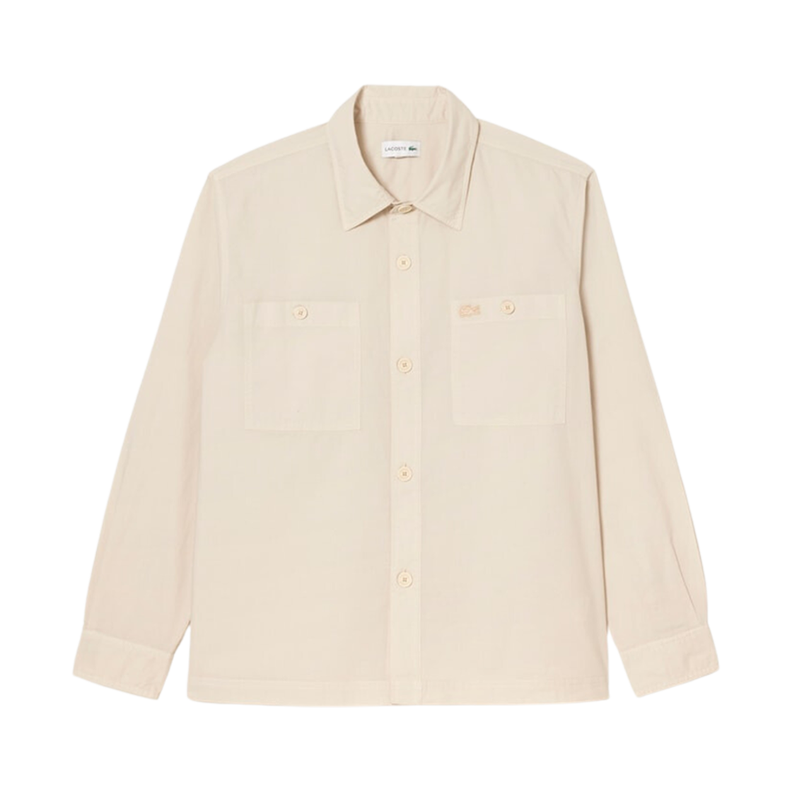 CH0176-53GG7 Lacoste Summer Pack Garment Dyed Shirt Beige