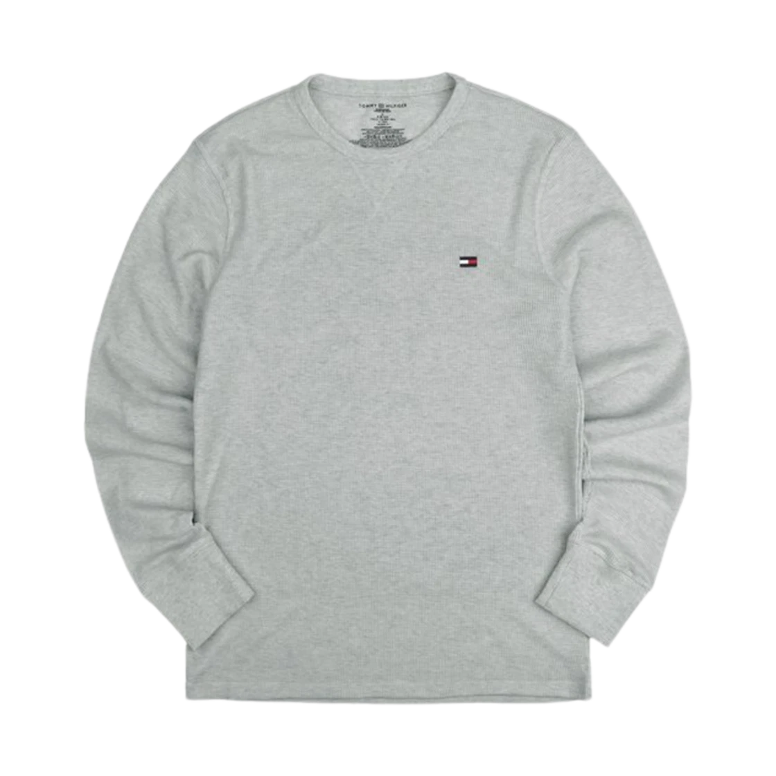 Tommy Hilfiger Tommy Hilfiger Thermal Long Sleeve Crew Neck T-Shirt Grey Heather · M