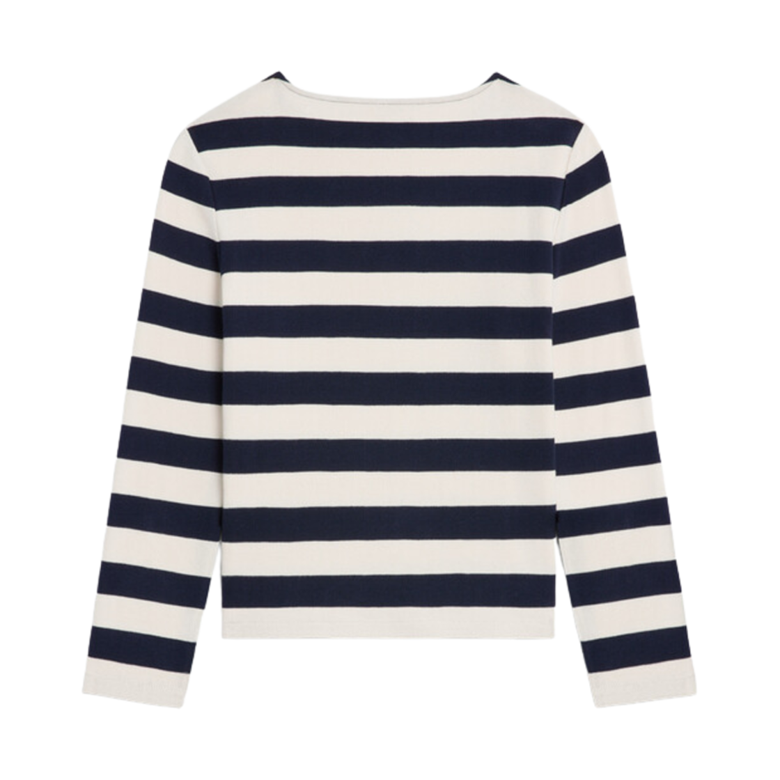 (W) 셀린느 마르니에르 저지 티셔츠 네이비 크림((W) Celine Marniere Jersey T-Shirt Navy Cream) - 2