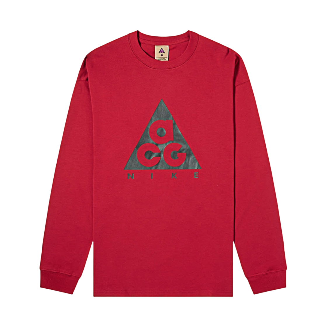 나이키 ACG 롱슬리브 로고 티셔츠 노블 레드 - 아시아(Nike ACG Long Sleeve Logo T-Shirt Noble Red - Asia) - 1