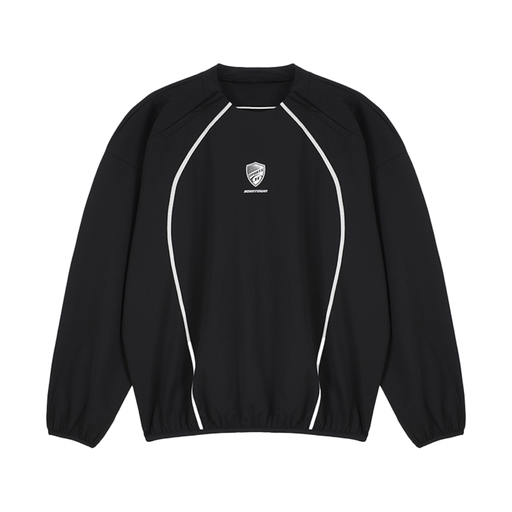 본투윈 윈드테크 모크넥 롱슬리브 블랙(BORN TO WIN Wind Tech Mock Neck Longsleeve Black) - 1
