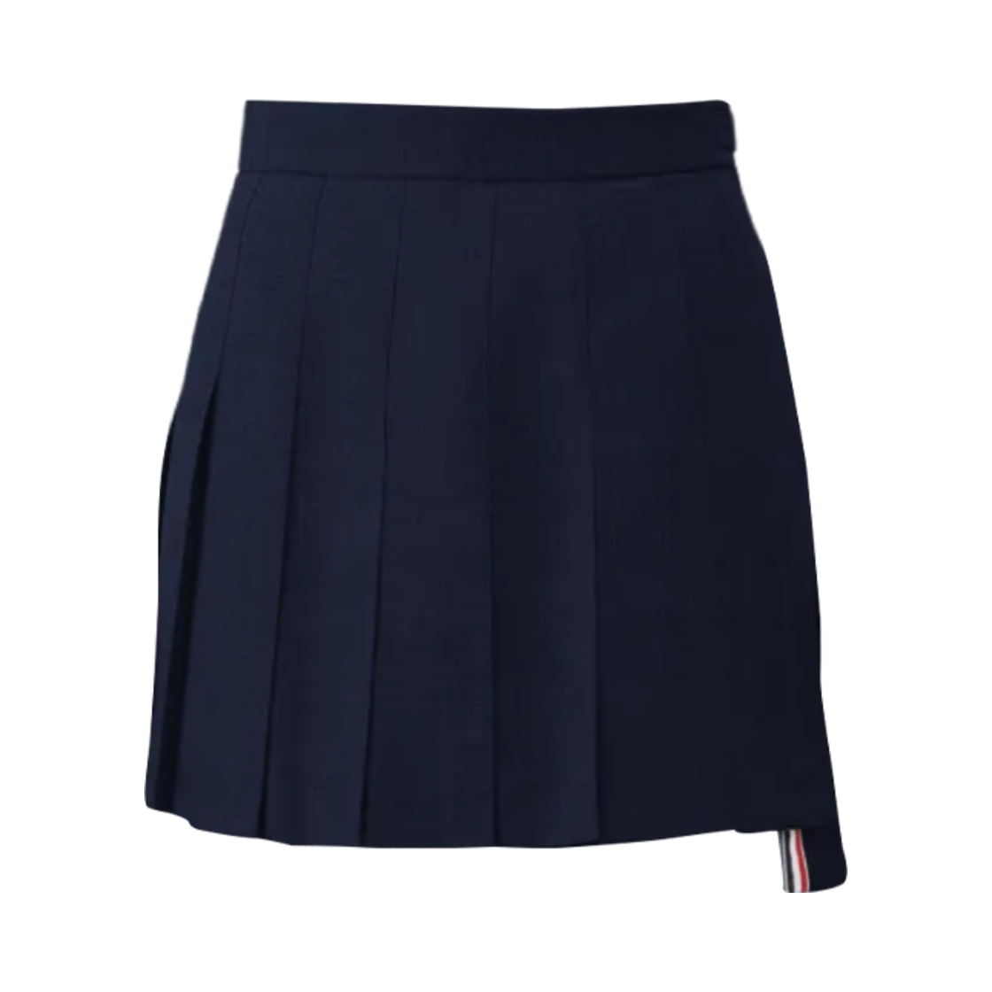 (W) 톰브라운 2 플라이 프레스코 플리츠 미니 스커트 블루((W) Thom Browne 2 Ply Fresco Pleated Mini Skirt Blue) - 1