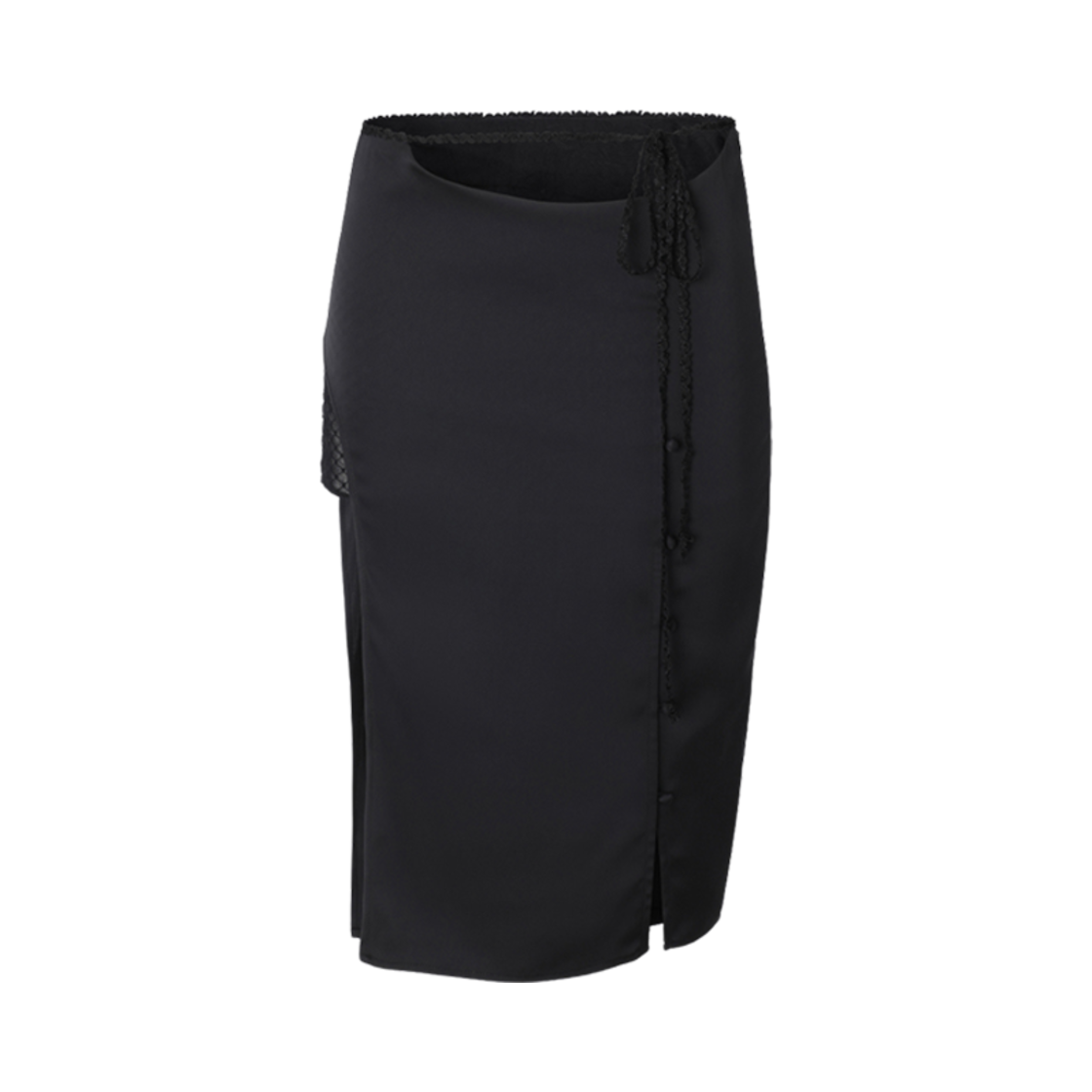 (W) 쓰리타임즈 마고 스커트 블랙((W) Threetimes Margot Skirt Black) - 1