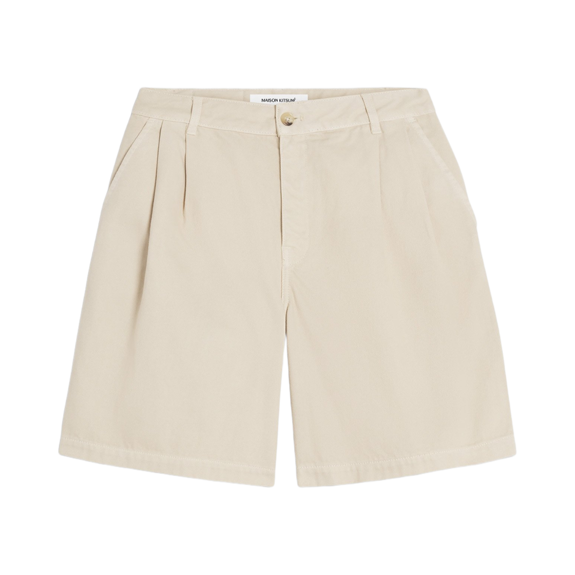 (W) 메종 키츠네 캐주얼 플리츠 버뮤다 페이퍼((W) Maison Kitsune Casual Pleated Bermuda Paper) - 1
