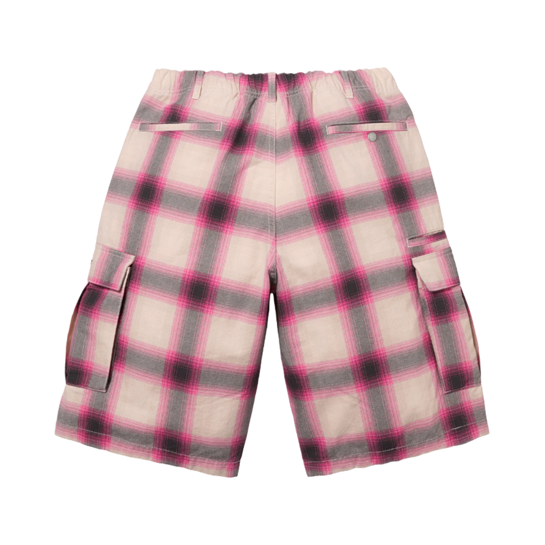 슈프림 쉐도우 플레이드 카고 쇼츠 핑크 - 25SS(Supreme Shadow Plaid Cargo Shorts Pink - 25SS) - 2