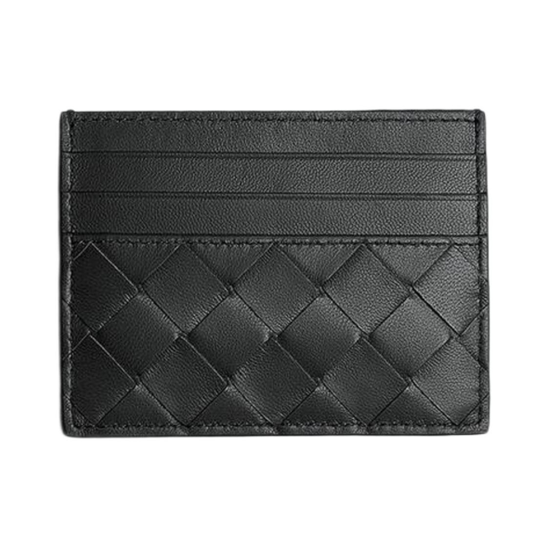 보테가 베네타 인트레치아토 크레딧 카드 케이스 네로(Bottega Veneta Intrecciato Credit Card Case Nero) - 1
