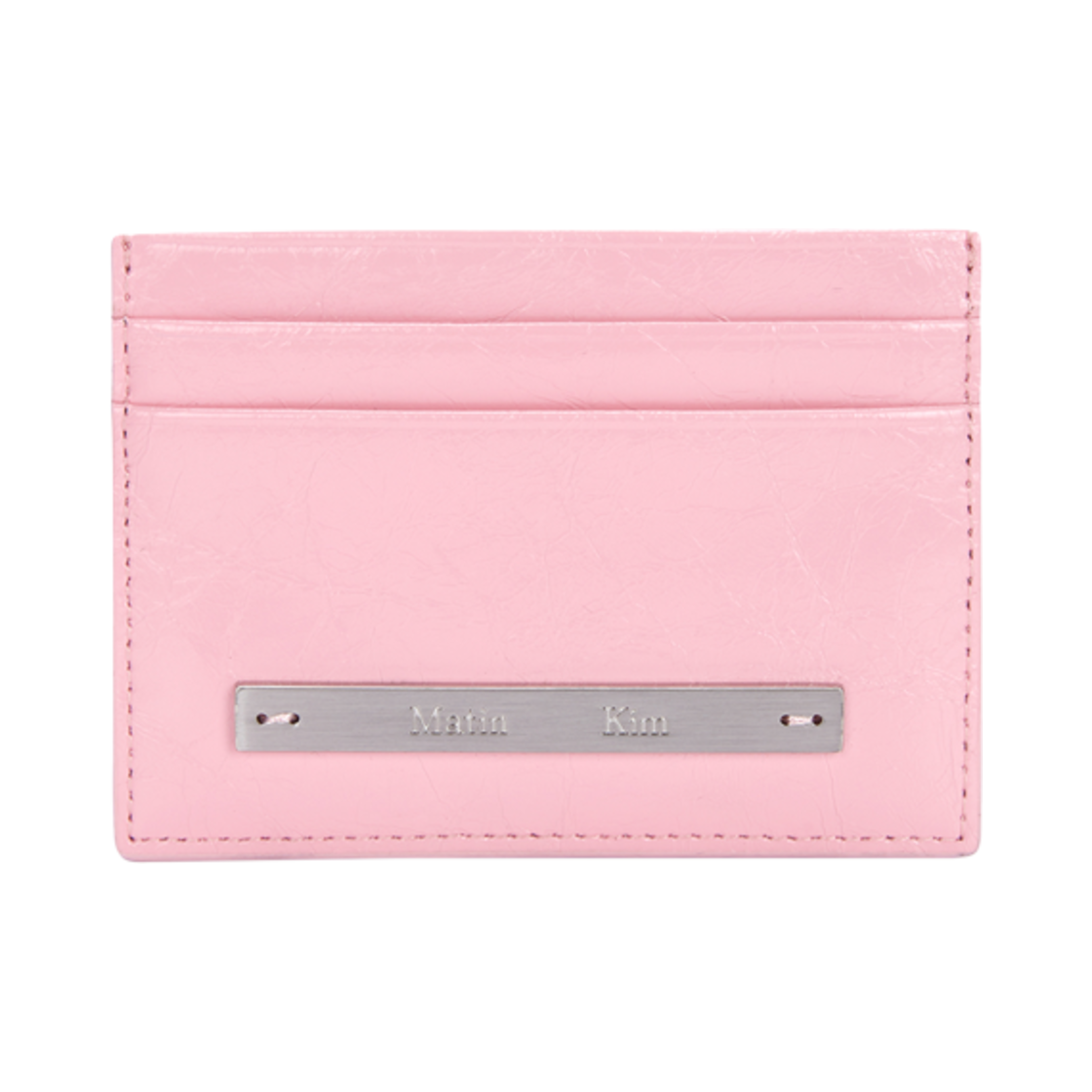 마뗑킴 글로시 카드 월렛 핑크(Matin Kim Glossy Card Wallet Pink)