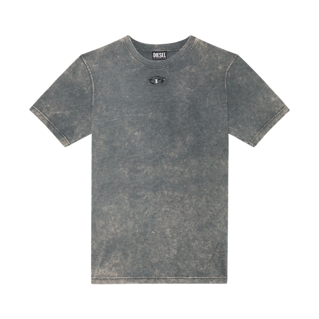 디젤 T-저스트-G1 로고 오버다이드 티셔츠 그레이(Diesel T-Just-G1 Overdyed T-Shirt with Logo Grey)