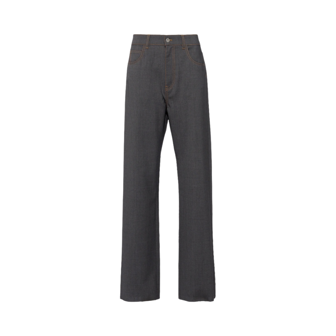 (W) 미우 미우 라이트 울 팬츠 슬레이트 그레이((W) Miu Miu Light Wool Pants Slate Grey) - 1