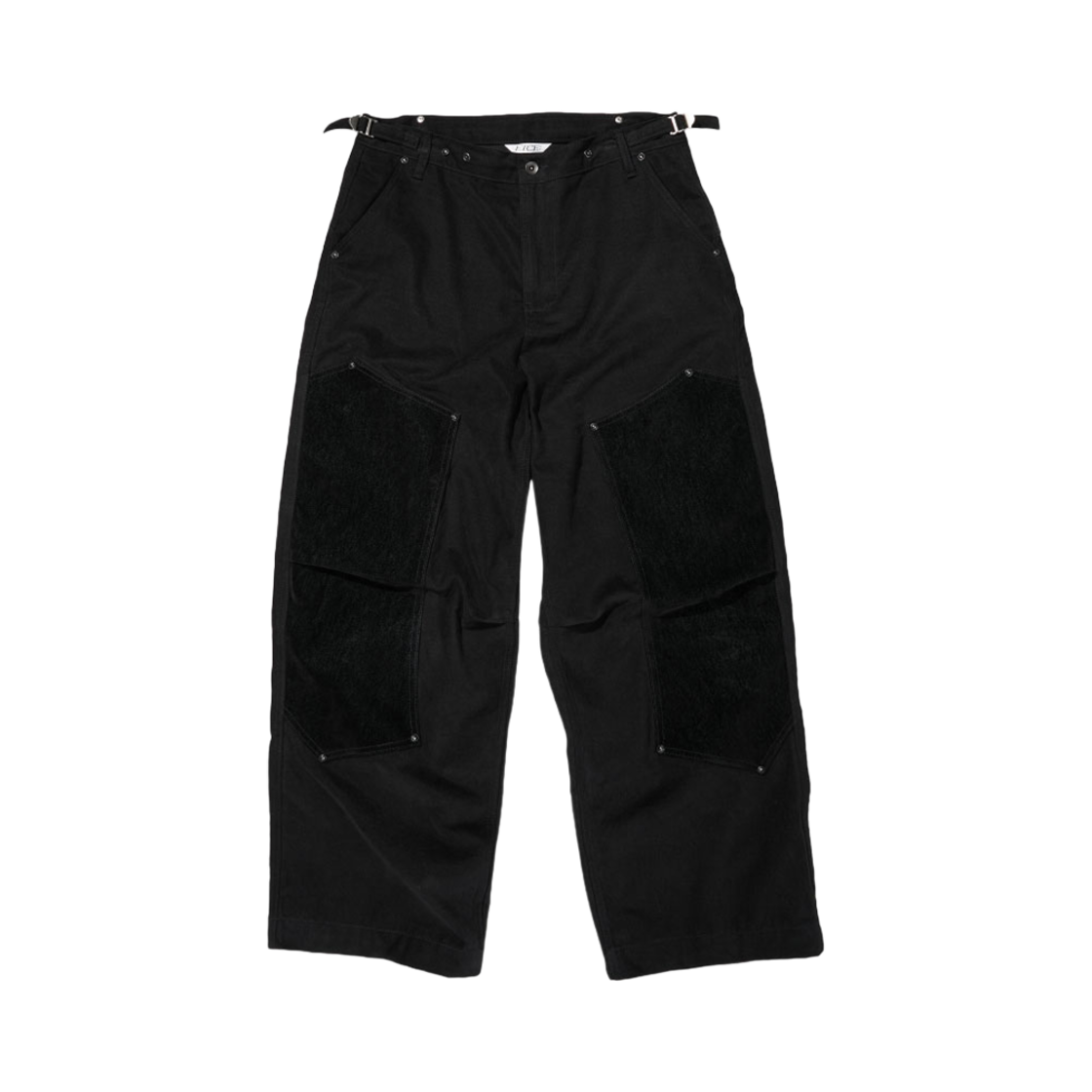 ET2403PT03BK ETCE Velvet Double Knee Pants Black