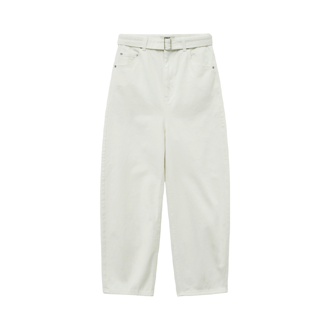 SFS1DP202ACR The Saturday Evening Post Balloon Belted Denim Trousers_Cream