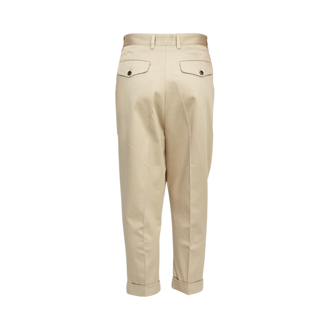 아미 오버사이즈 캐롯 핏 팬츠 라이트 베이지(AMI Oversize Carrot Fit Pants Light Beige) - 2