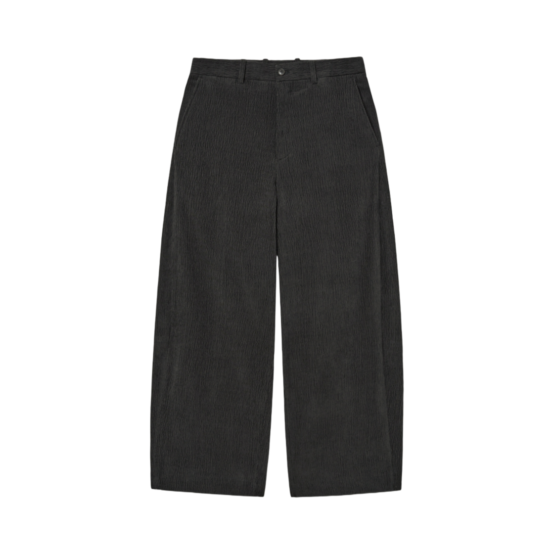 - Hatchingroom Wide Curve Trousers Bumpuroy Charcoal