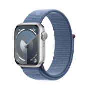 Apple Watch Series 9 41mm GPS Silver Aluminium Case with Sport Loop Winter Blue (Korean Ver.)