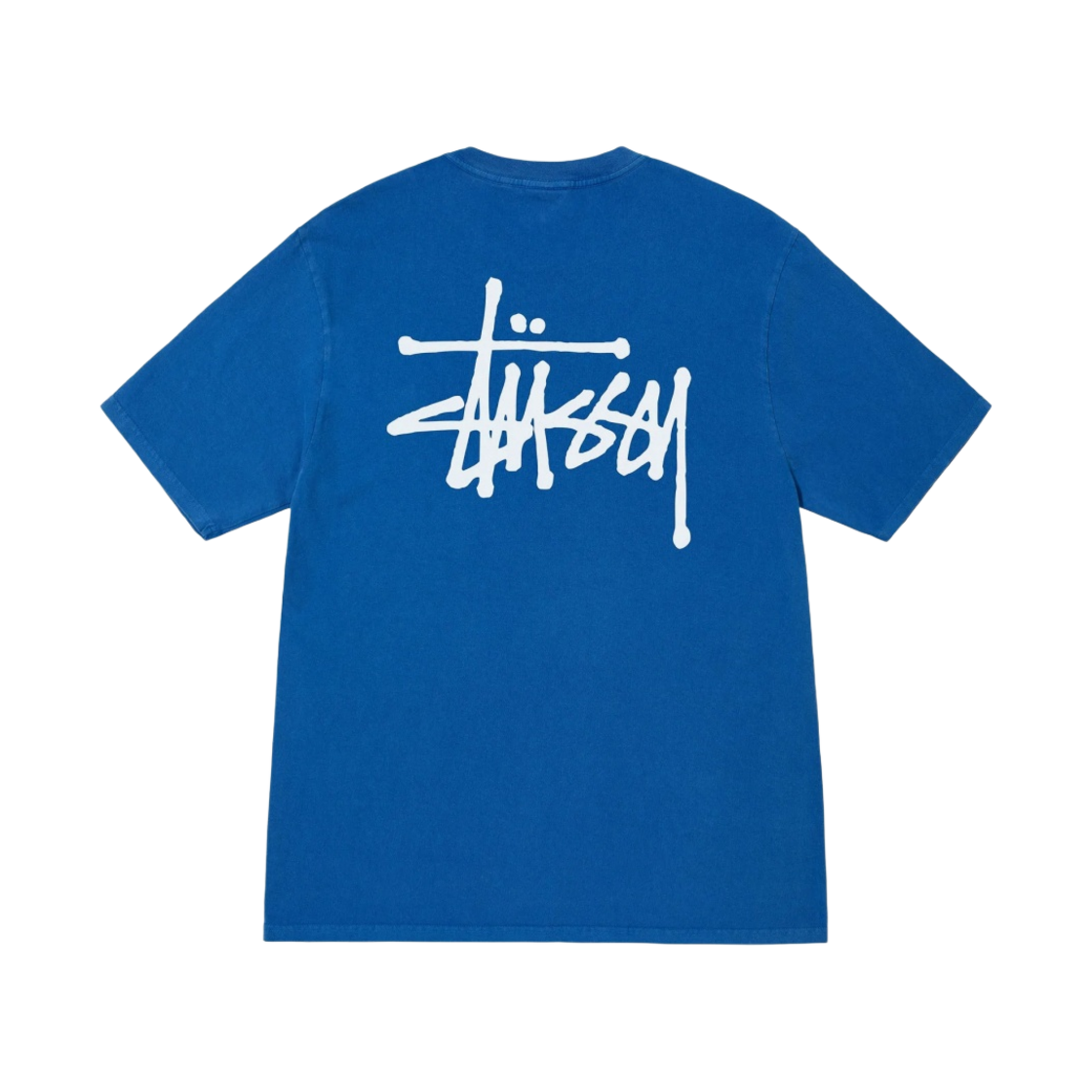 스투시 베이직 스투시 피그먼트 다이드 티셔츠 블루 2022