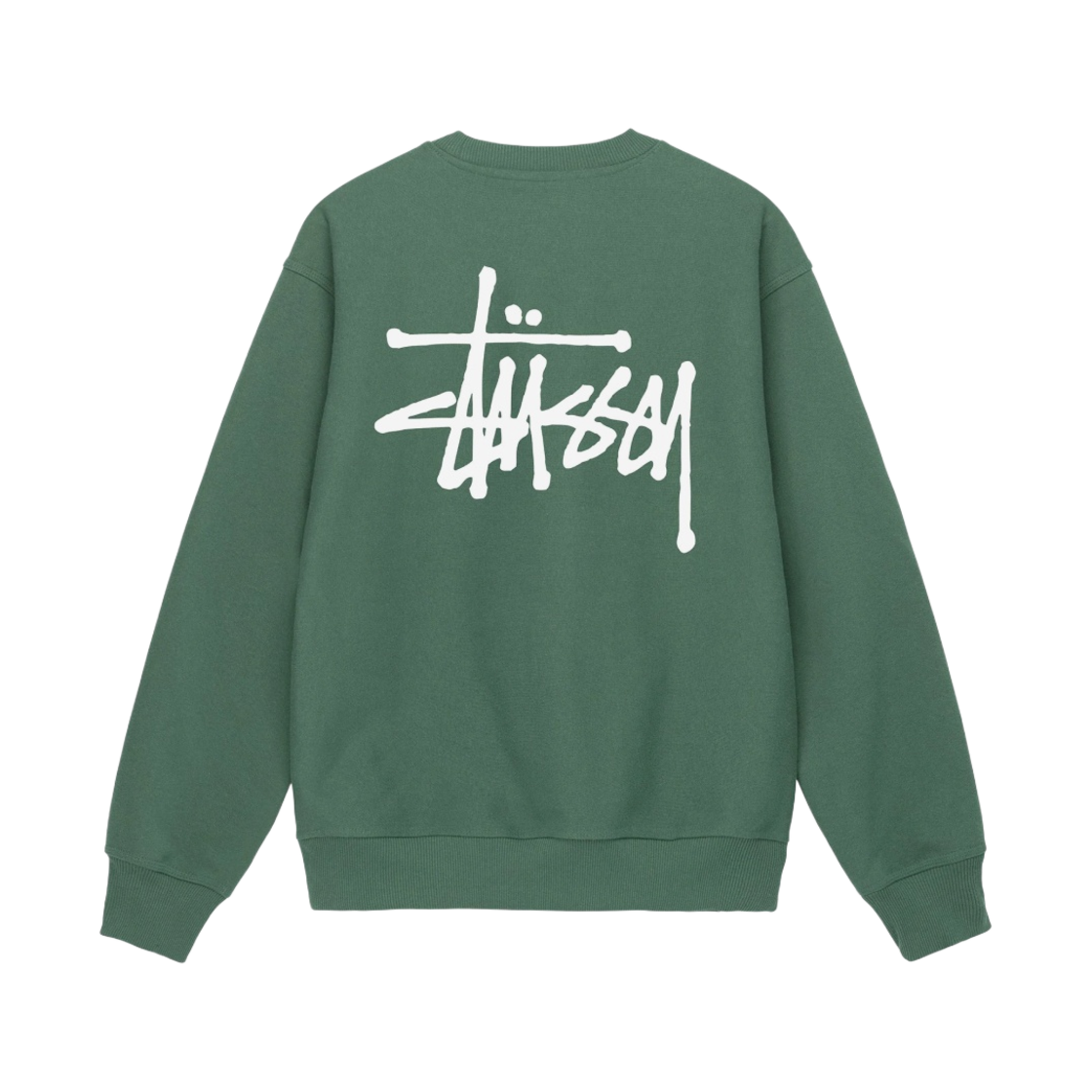 스투시 베이직 스투시 크루넥 그린 2022(Stussy Basic Stussy Crew Green 2022) - 1