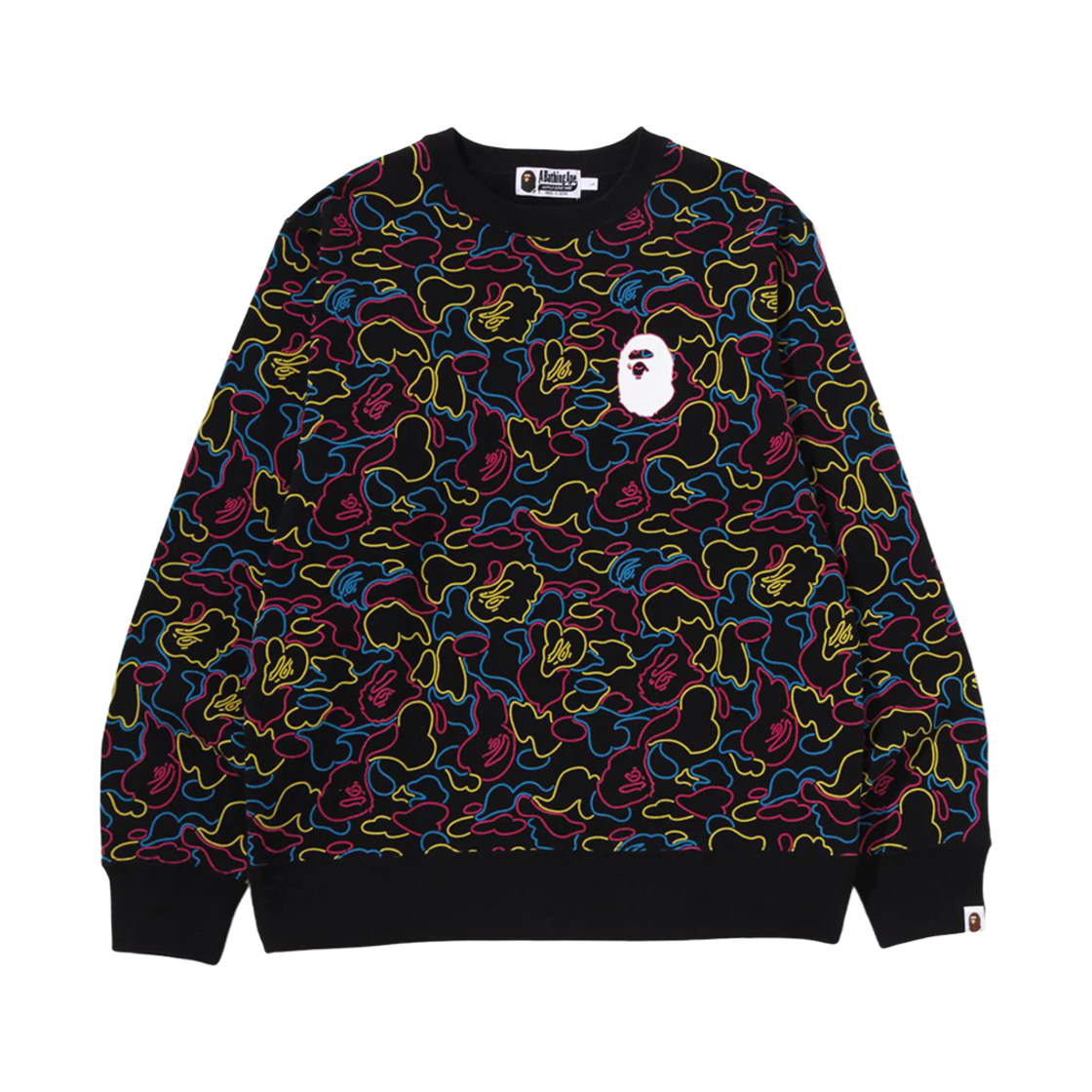 베이프 네온 카모 크루넥 스웨트셔츠 멀티(BAPE Neon Camo Crewneck Sweatshirt Multi) - 2