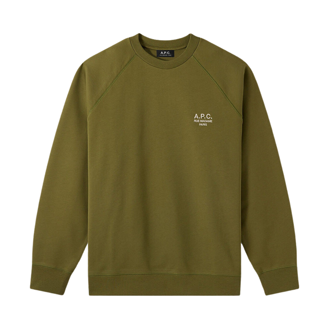 COEZD-H27822-JAA A.P.C. Milton Sweatshirt Khaki