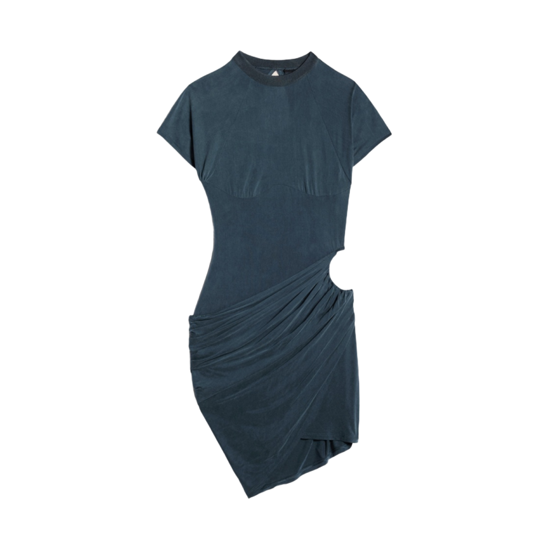 (W) 자크뮈스 라 로브 에스펠로 코트 드레이프 컷아웃 미니 드레스 네이비((W) Jacquemus La Robe Espelho Court Draped Cut-Out Mini Dress Navy) - 1