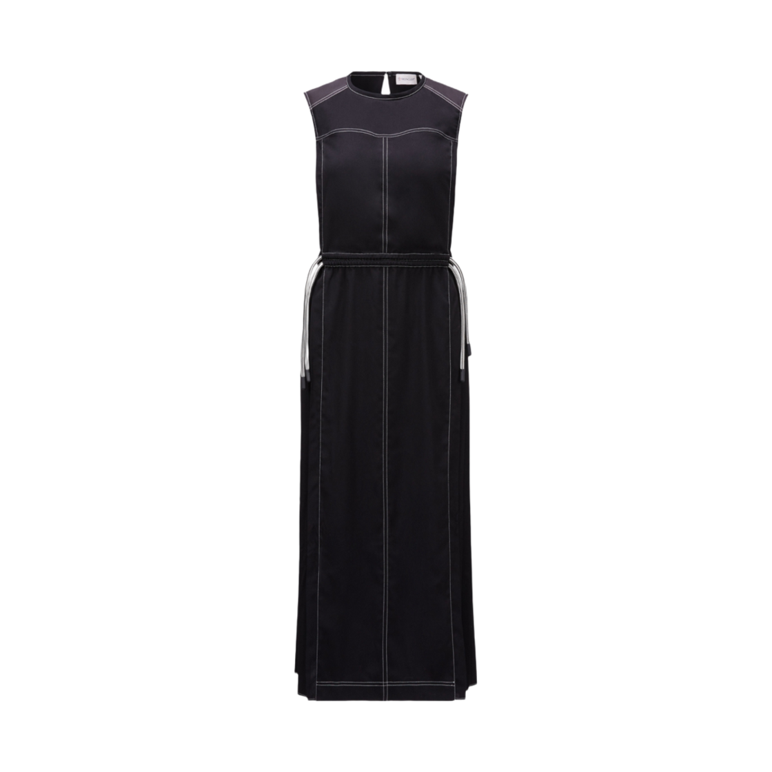 (W) 몽클레르 슬리브리스 롱 드레스 블랙 - 24SS((W) Moncler Sleeveless Long Dress Black - 24SS) - 1