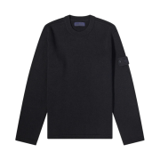 Stone Island Ghost Piece 567FA Wool Crewneck Knit Navy Blue - 21FW