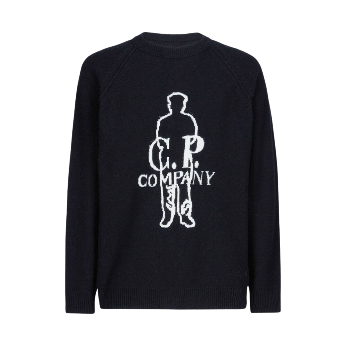 C.P. 컴퍼니 램스울 자카드 스웨터 블랙 - 22FW(C.P. Company Lambswool Jacquard Sweater Black - 22FW) - 1