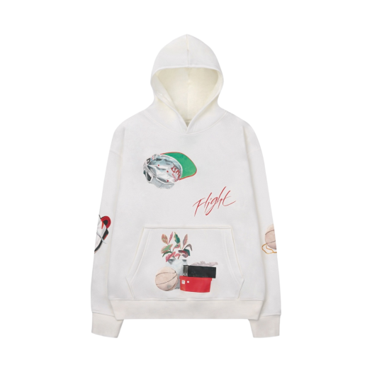 Jordan Flight Artist Series By Jacob Rochester Fleece Pullover Hoodie Sail - Asia