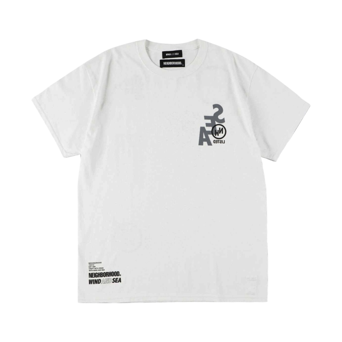 네이버후드 x 윈드 앤 씨 x 케이스티파이 3 웨이 로고 티셔츠 화이트(Neighborhood x Wind and Sea x Casetify 3 Way Logo T-Shirt White) - 1