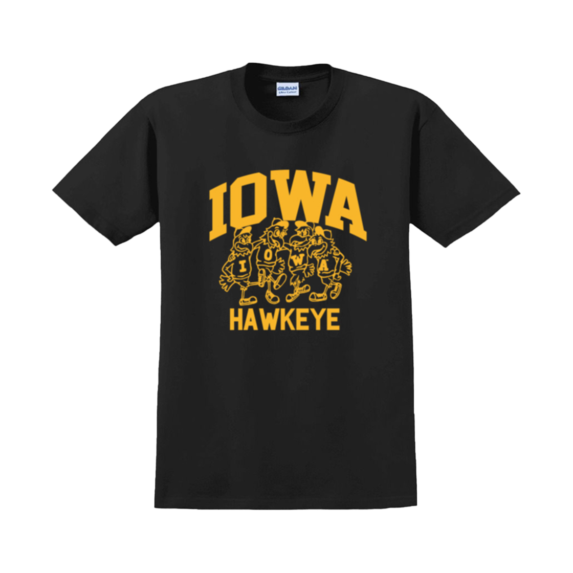 Gildan X 아메리칸 컬렉션 아이오와 티셔츠 블랙(Gildan X American Collection IOWA T-Shirt Black)