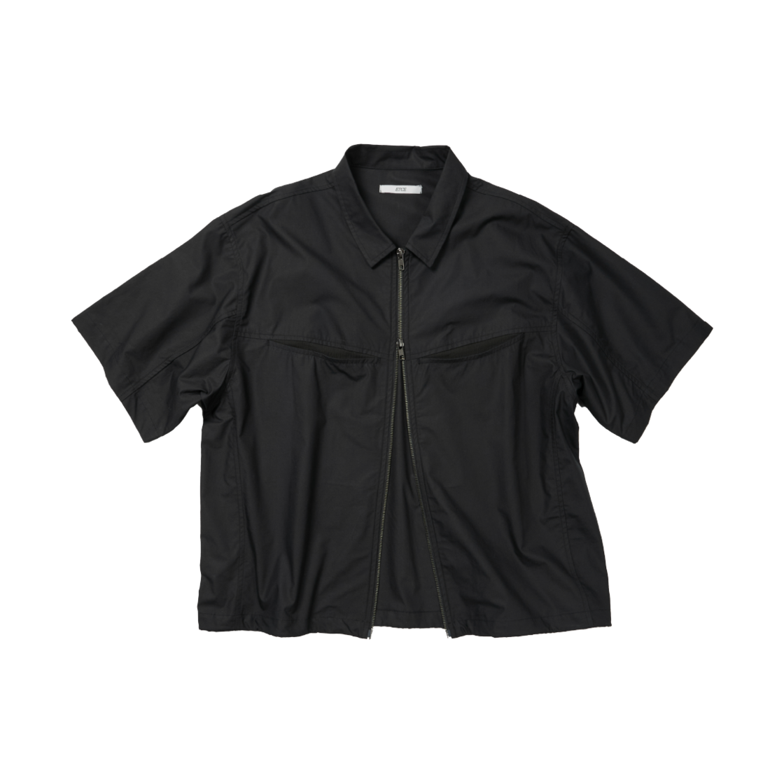ET2502SS01BK ETCE Panel Half Zip Shirt Black