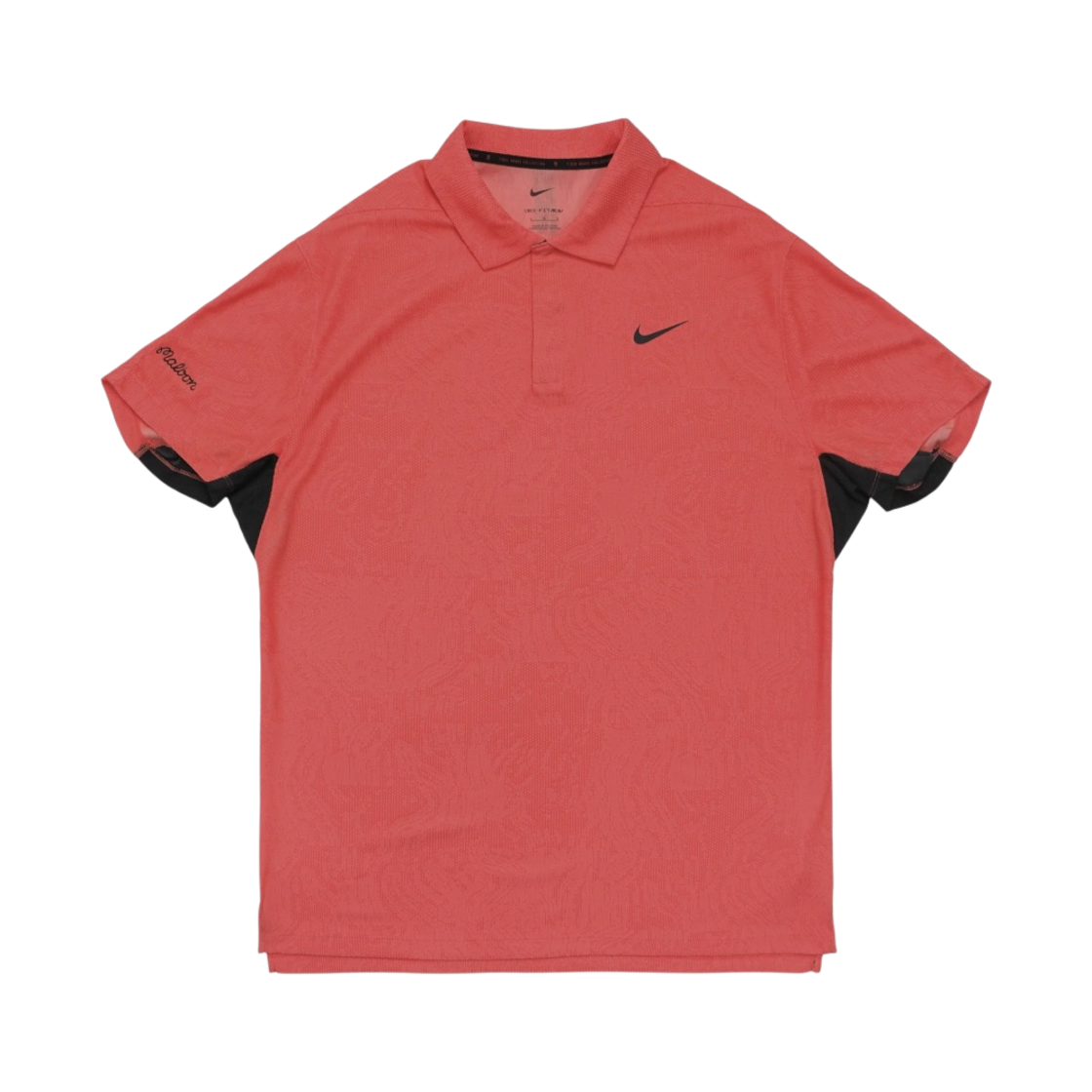 말본 골프 x 나이키 드라이핏 ADV 타이거 우즈 자카드 CB 폴로 핑크 게이즈(Malbon Golf x Nike Dri-Fit ADV Tiger Woods Jacquard CB Polo Pink Gaze) - 1