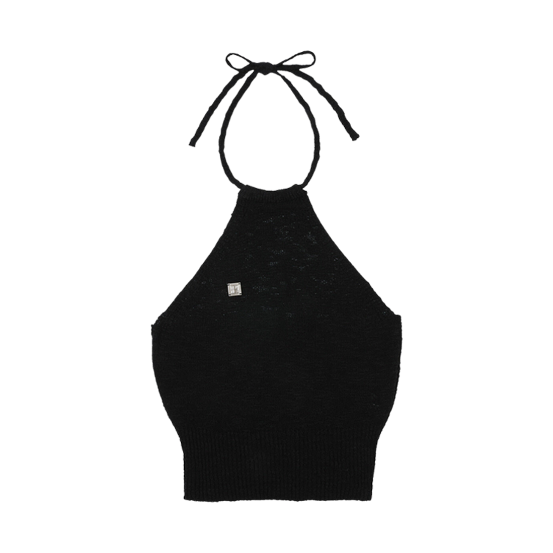 (W) 보헤미안 서울 홀터 슬리브리스 니트 블랙((W) Bohemian Seoul Halter Sleeveless Knit Black) - 1