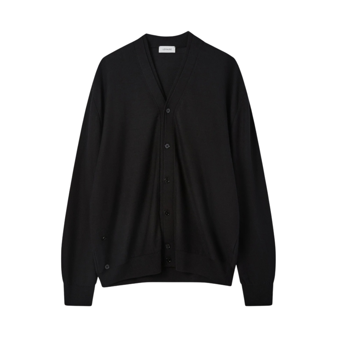 르메르 메리노 블렌드 트위스트 가디건 블랙(Lemaire Merino Blend Twisted Cardigan Black) - 1