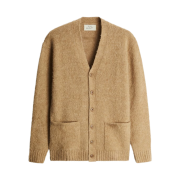 Zara Brushed Textured Cardigan Tobacco