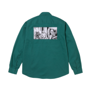 Supreme Mister Cartoon Work Shirt Work Green - 24FW