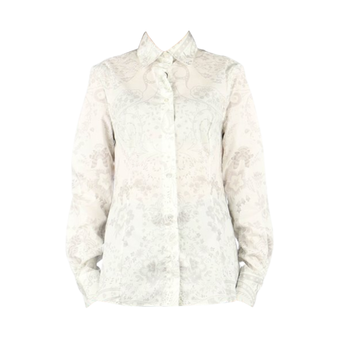 (W) 에트로 로고 셔츠 화이트((W) Etro Logo Shirt White)