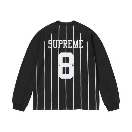 슈프림 패널드 파이핑 롱슬리브 탑 네이비 - 25SS | Supreme | KREAM