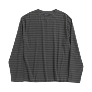 Hatchingroom VTG Stripe T-Shirt Dyed Grey