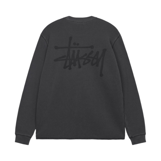 스투시 베이직 스탁 써멀 롱슬리브 티셔츠 올리브 | Stussy | KREAM