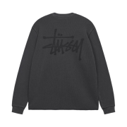 Stussy Basic Stock Thermal LS T-Shirt Washed Black