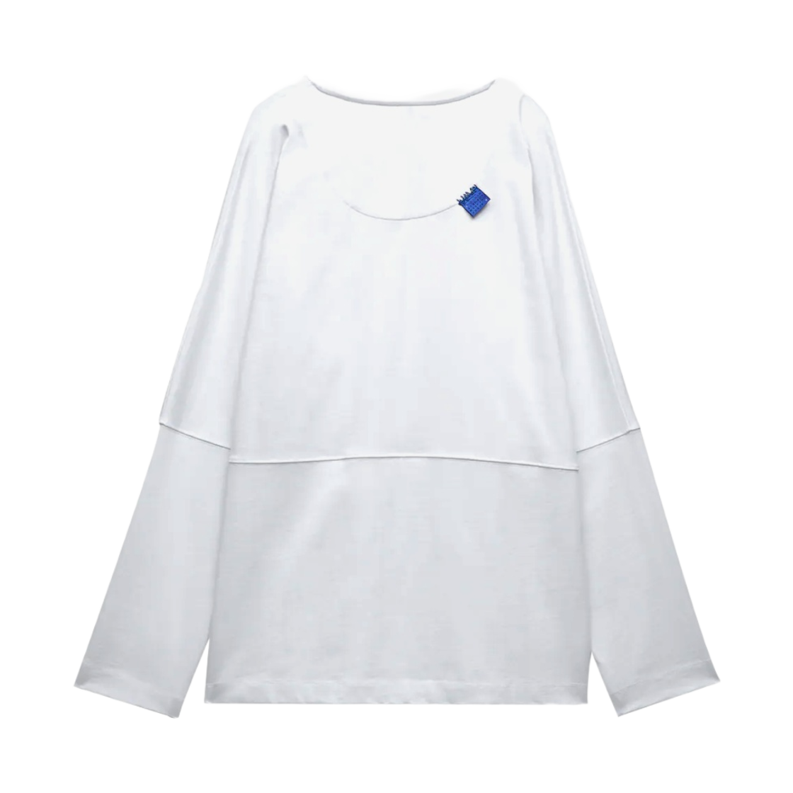 자라 x 아더에러 프리미엄 코튼 롱슬리브 티셔츠 화이트 | Zara