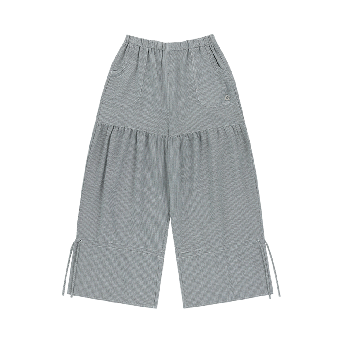 코이세이오 셔링 러프 팬츠 스트라이프(COYSEIO Shirring Rough Pants Stripe)