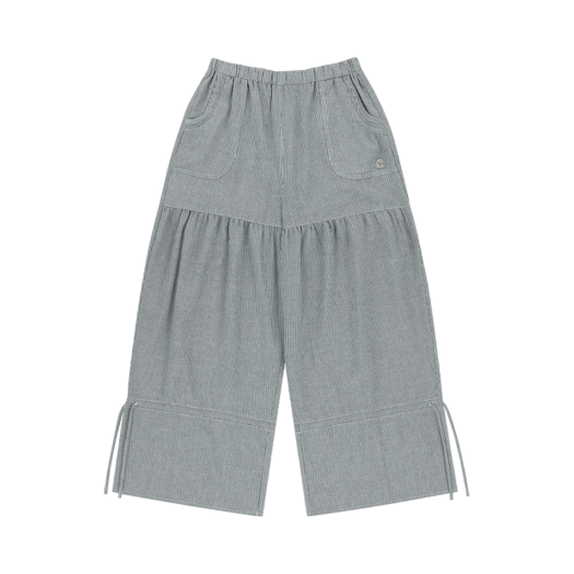 SU2501PT02-st COYSEIO Shirring Rough Pants Stripe