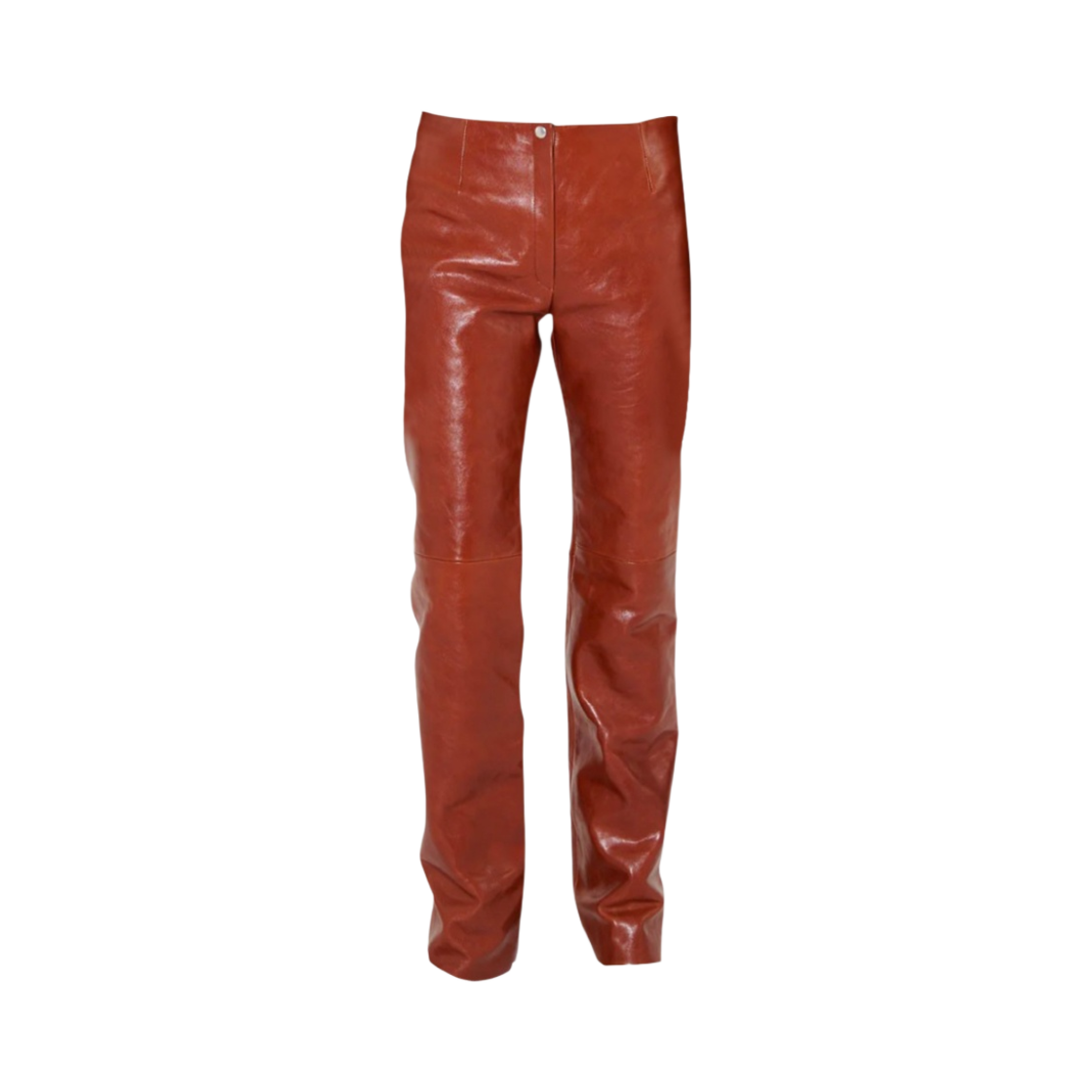(W) 아워레가시 바이커 트라우저 꼬냑 브라운 레더((W) Our Legacy Biker Trouser Cognac Brown Leather) - 1