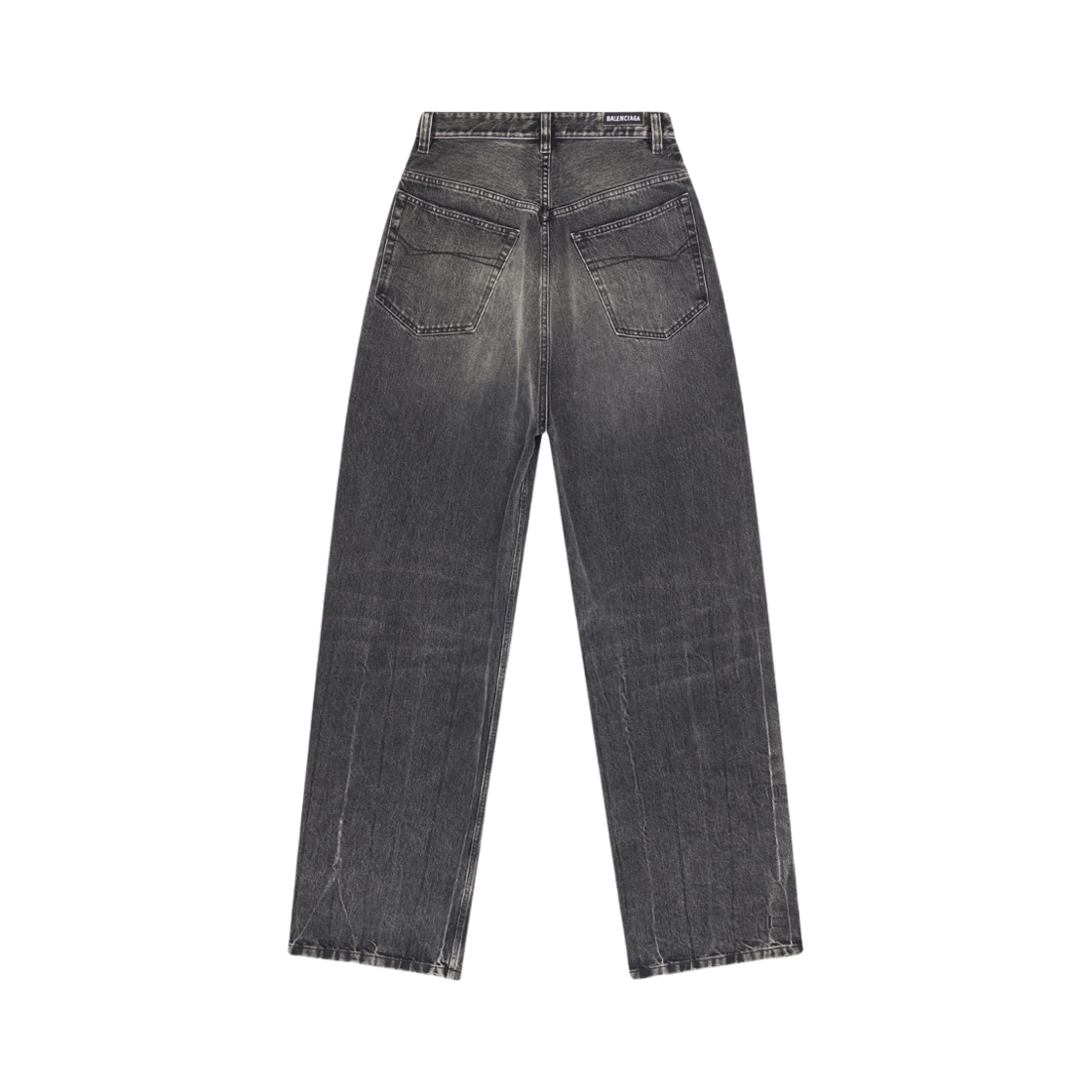 발렌시아가 데님 풀업 팬츠 블랙(Balenciaga Denim Pull-Up Pants Black) - 2