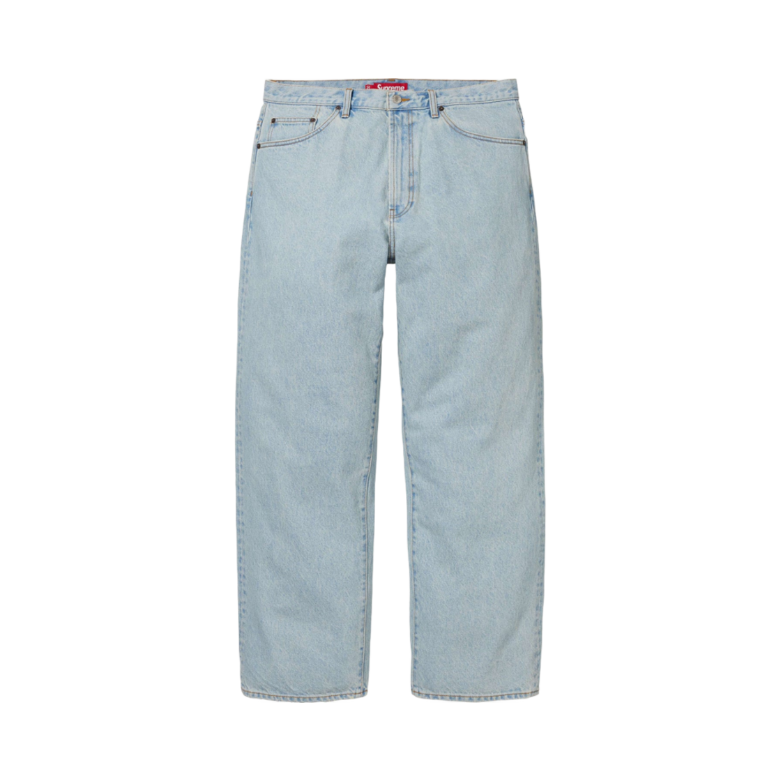 슈프림 배기 진 라이트 워시드 인디고 - 24FW
